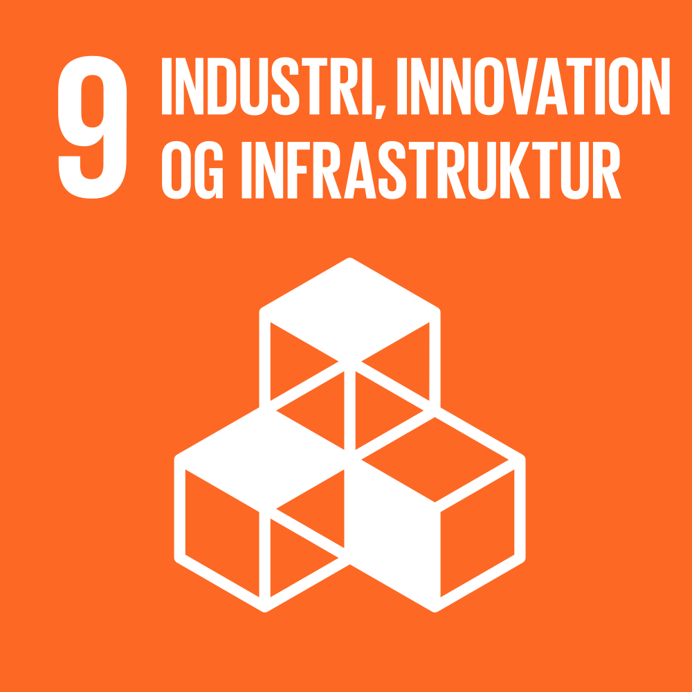 Ikon for verdensmål 9: industri, innovation og infrastruktur